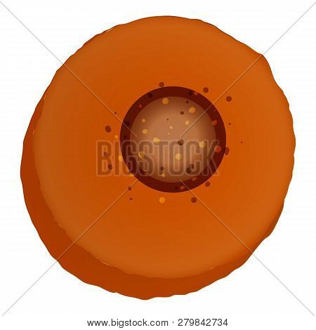 Choco Ball Biscuit Icon. Cartoon Of Choco Ball Biscuit Vector Icon For Web Design Isolated On White 