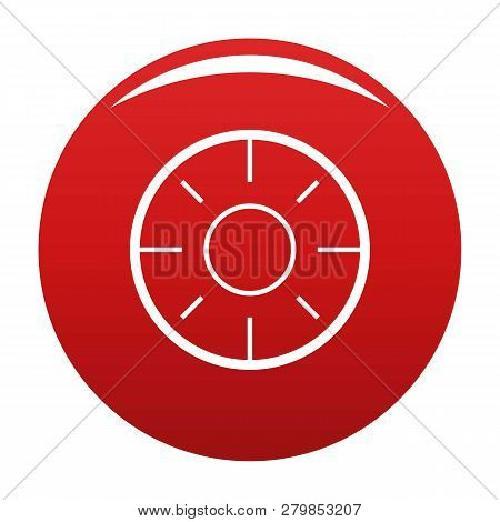 Backsight Icon. Simple Illustration Of Backsight Vector Icon For Any Design Red