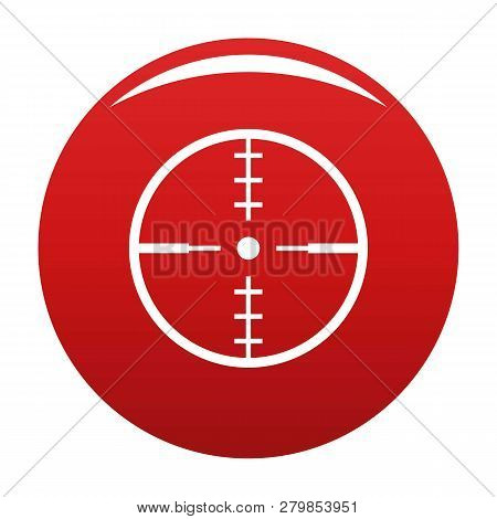 Thing Radar Icon. Simple Illustration Of Thing Radar Vector Icon For Any Design Red