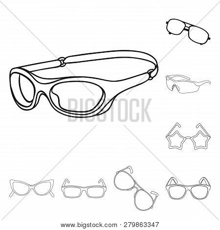 Vector Design Of Summer And Beach Icon. Set Of Summer And Fashion Stock Vector Illustration.
