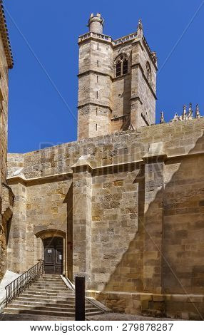 Narbonne Cathedral Is A Roman Catholic Church Located In The Town Of Narbonne, France. The Cathedral