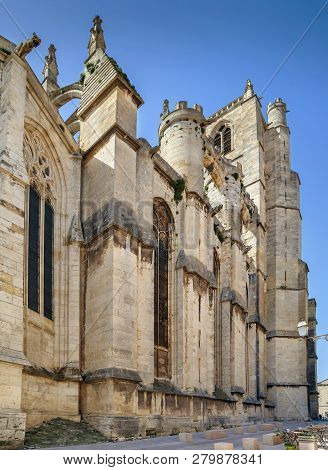 Narbonne Cathedral Is A Roman Catholic Church Located In The Town Of Narbonne, France. The Cathedral