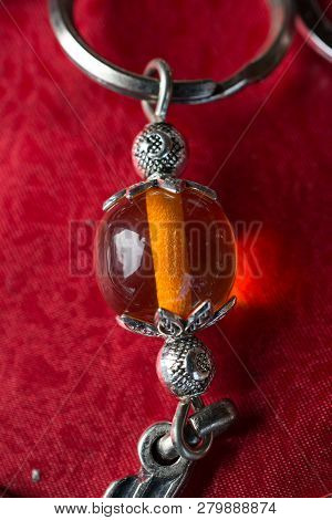 Beautifulcolorful  Bead Used As A Part Of An Earring