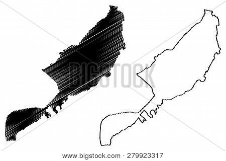 Luxor Governorate (governorates Of Egypt, Arab Republic Of Egypt) Map Vector Illustration, Scribble 