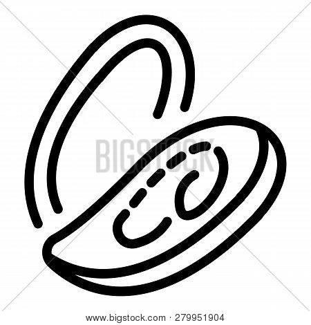 Mollusc Icon. Outline Illustration Of Mollusc Icon For Web Design Isolated On White Background