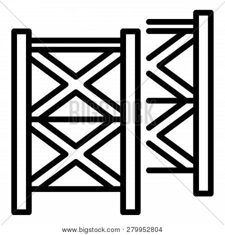 Scaffolding Equipment Icon. Outline Illustration Of Scaffolding Equipment Icon For Web Design Isolat