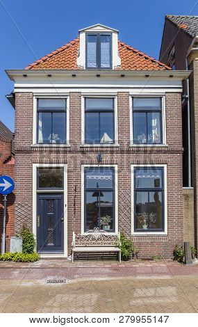 Typical Dutch House In The Center Of Hasselt, Holland