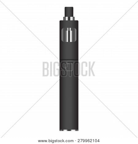 Vapor Cigarette Icon. Realistic Illustration Of Vapor Cigarette Icon For Web Design