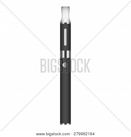 Vapor Electric Cigarette Icon. Realistic Illustration Of Vapor Electric Cigarette Icon For Web Desig