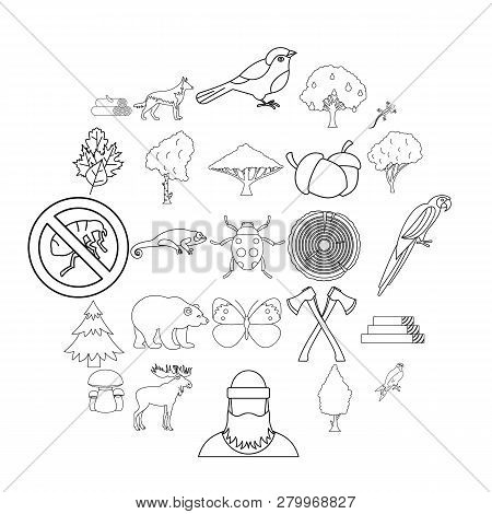 Dendritic Icons Set. Outline Set Of 25 Dendritic Icons For Web Isolated On White Background