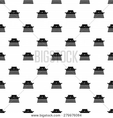 Old Typewriter Pattern Seamless Repeat Geometric For Any Web Design