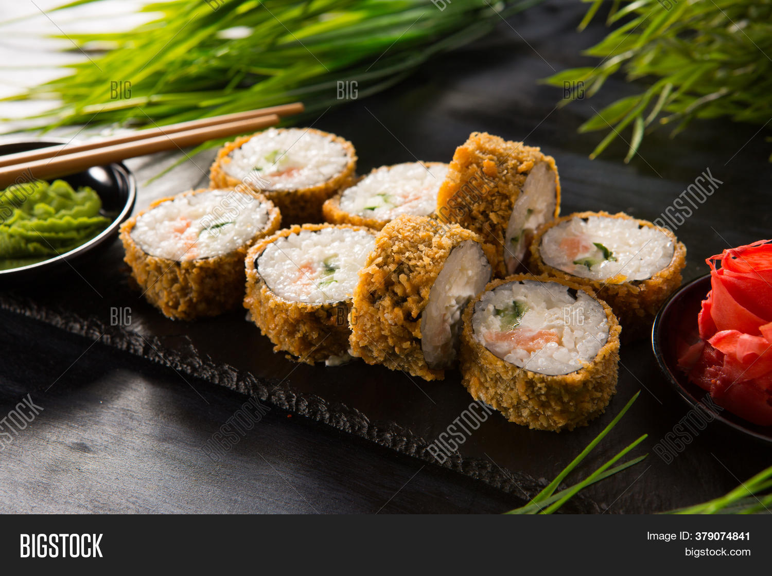 Set Fried Sushi Rolls Image & Photo (Free Trial) | Bigstock