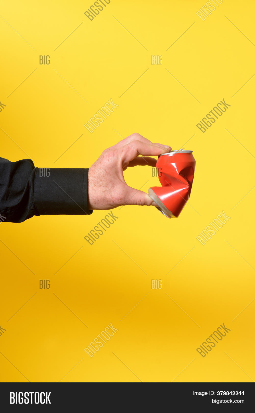 Hand Crushing Can Image & Photo (Free Trial) Bigstock