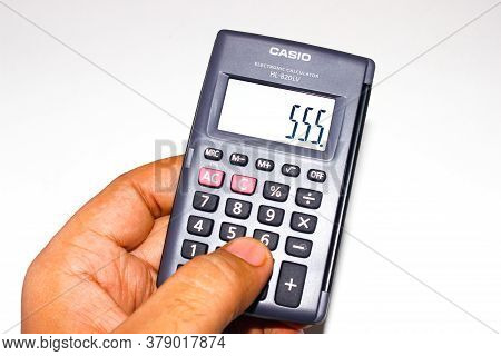 Utter Pardesh , India - Calculator , A Picture Of Calculator In Noida 13 July 2020