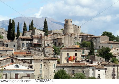 Pico, Italy, 3 September 2017: The Village Of Pico In Ciociaria In The Province Of Frosinone Where T