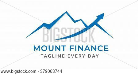 Mountain Finance Logo Design Vector Template Vector