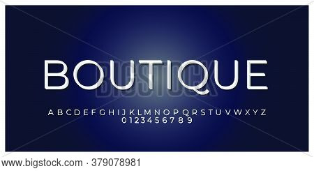 Minimalist White 3d Font Styles Design Templates