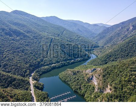 Aerial View Of Krichim Reservoir, Rhodopes Mountain, Plovdiv Region, Bulgaria