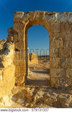 Vacation In Israel For Ruins And History In National Park Of Desert