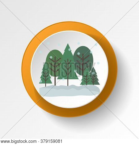 Trees Color Icon. Elements Of Winter Wonderland Multi Colored Icons. Premium Quality Graphic Design 