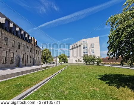 Mechelen, Belgium - June 2020: The Reconverted Tinel Park Witth The Predikheren Monastery And The Ka