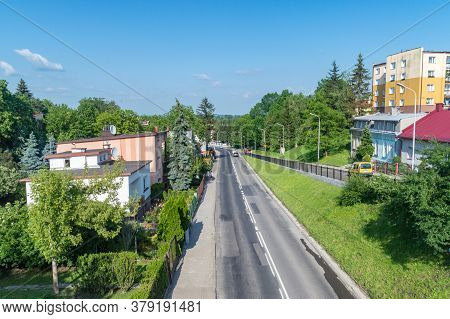 Jaroslaw, Poland - June 12, 2020: Hetman Jan Twardowski Street View In Jaroslaw.