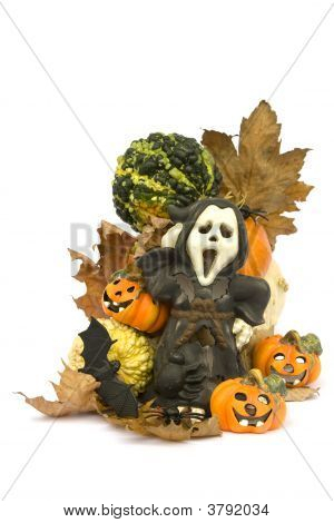 Halloween-Serie auf weiß