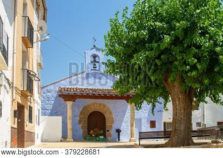Chelva, Spain - June 29, 2020: View From The Empty Streets Of The Village In Summer After Covid-19 L