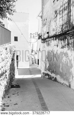 Chelva, Spain - June 29, 2020: View From The Empty Streets Of The Village In Summer After Covid-19 L