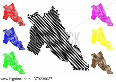 Lemhi County, Idaho (u.s. County, United States Of America, Usa, U.s., Us) Map Vector Illustration, 