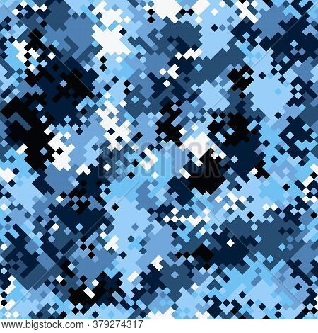 Camouflage Seamless Pattern. Abstract Modern Vector Military Backgound.