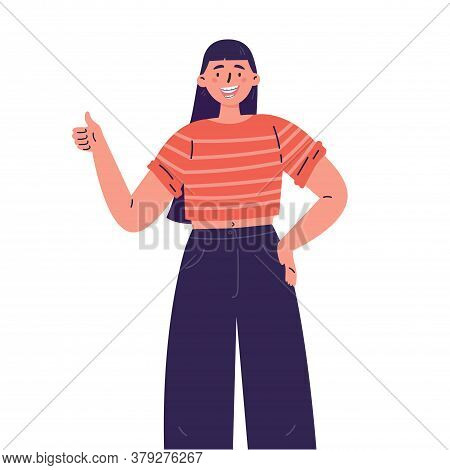Trendy Young Woman With Teeth Braces.dental Care.woman Smiling And Showing Her Smile With Dental Bra