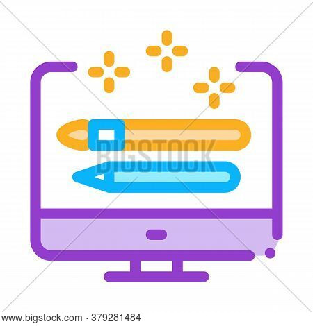Front End Design Icon Vector. Front End Design Sign. Color Symbol Illustration