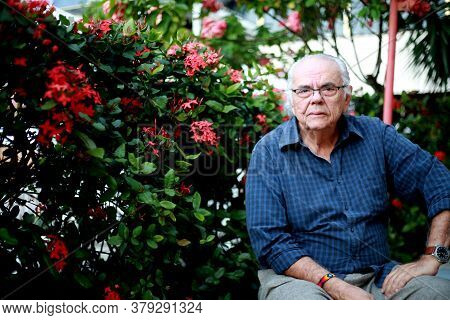 Salvador, Bahia / Brazil - May 28, 2015: Zelito Viana, Filmmaker And Partner At Mapa Filmes, A Compa