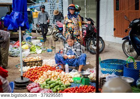 Fish Market Cho In Phan Rang, Vietnam