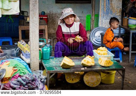 Fish Market Cho In Phan Rang, Vietnam