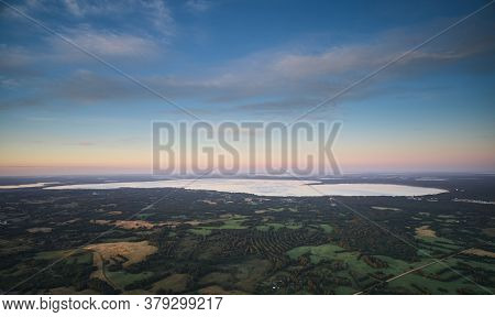Big Clean Lake Aerial View