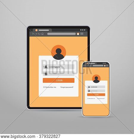 Tablet And Smartphone Screns Cross Platform Application Development Adaptive User Interface Responsi