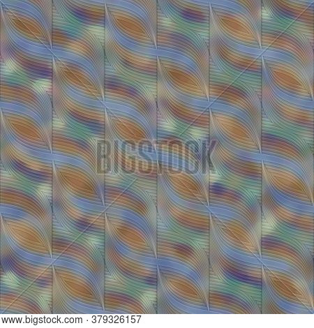 Abstract Seamless Background Of Colorful Striped Pattern. Artistic Messy Pattern Like Colorful Cutti