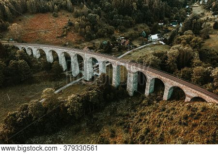 The Railway Viaduct Was Built Near The Village Of Novina On The Line From Liberec To Ceska Lipa Betw
