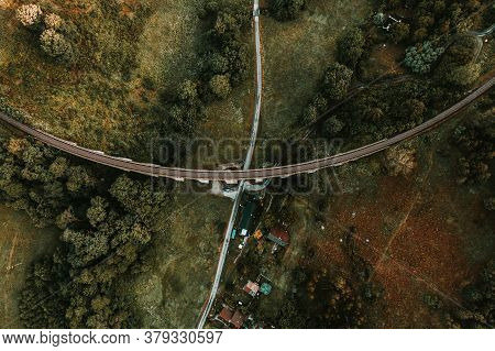 The Railway Viaduct Was Built Near The Village Of Novina On The Line From Liberec To Ceska Lipa Betw