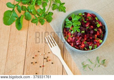 Vinaigretta - Vegetable Salad With Beets, Carrots And Other Vegetables