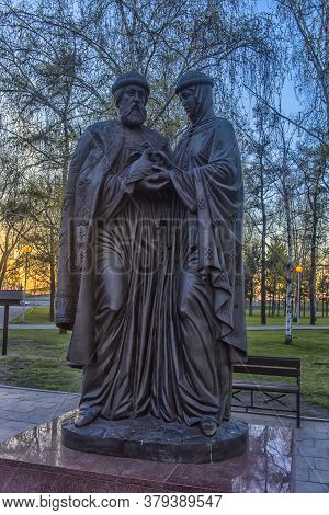 The Monument To Blessed Prince Pyotr And Princess Fevronia Murom In Irkutsk