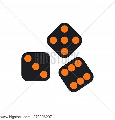 Dice Icon Template Vector