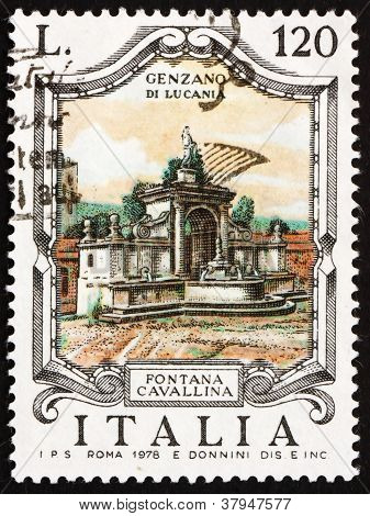 Postage stamp Italy 1978 Cavallina Fountain, Genzano di Lucania