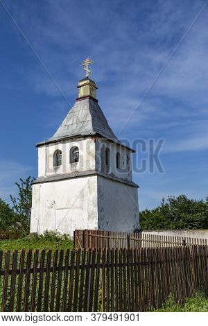 Old Medieval Orthodox Church Of St. Paraskevi Outdoor , Village Samchyky, Ukraine - Architectural Mo