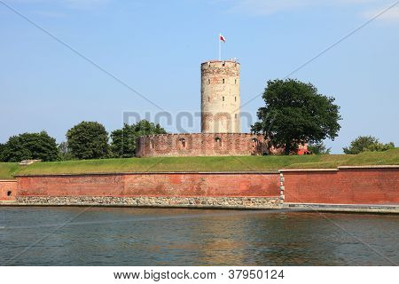 Famous Wisloujscie Fortress In Gdansk, Poland