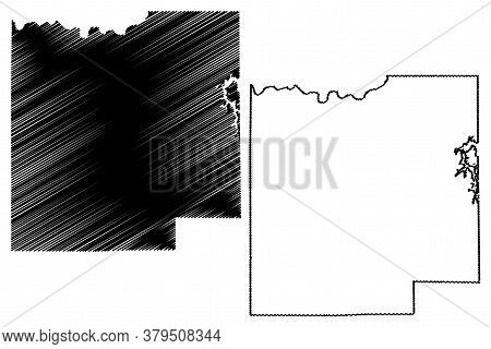 Dubois County, Indiana (u.s. County, United States Of America, Usa, U.s., Us) Map Vector Illustratio