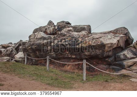 Teufelsmauer At Harz Mountains National Park In Germany