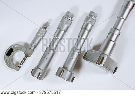Calibration Bore Micrometer. Device For Accurate Measurement Of Hole Diameter.